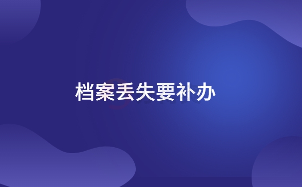 个人档案