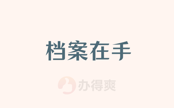 档案在手