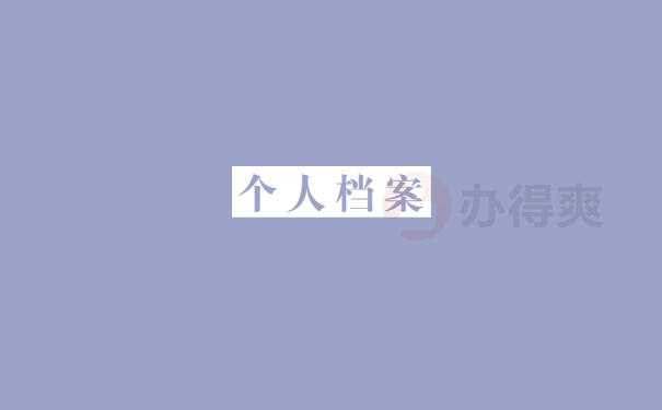 个人档案