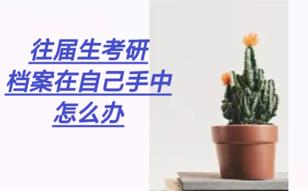 往届生档案在自己手中怎么办
