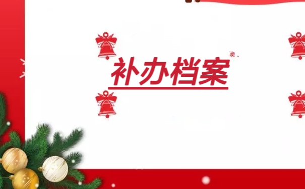 补办档案