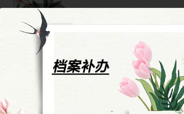 档案补办