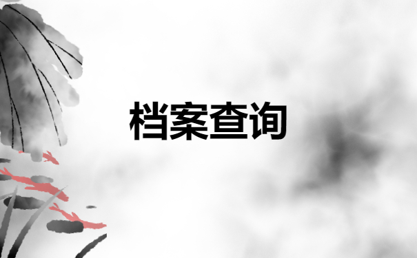 档案查询