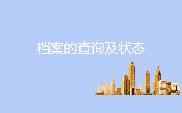 档案查询及状态