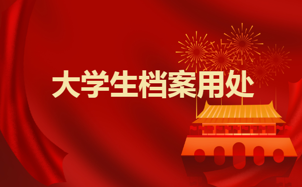 大学生档案用处