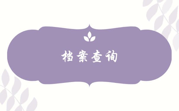 济南个人档案查询？