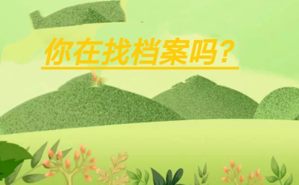 你在找档案吗？