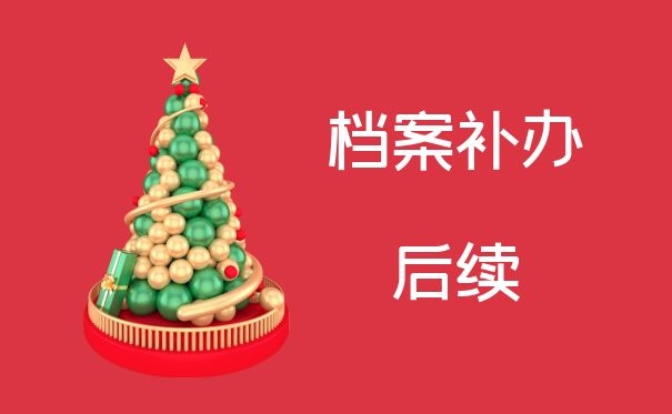 档案补办后续