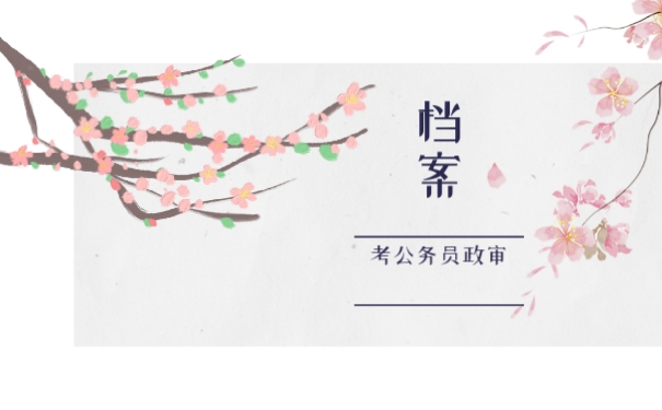 公务员政审