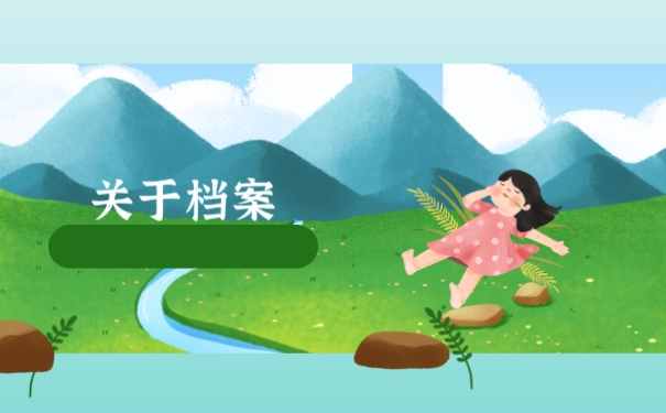 关于档案
