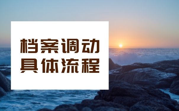 档案调动具体流程