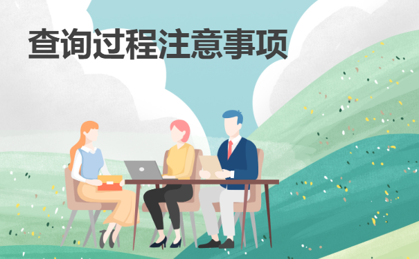 查询过程和注意事项