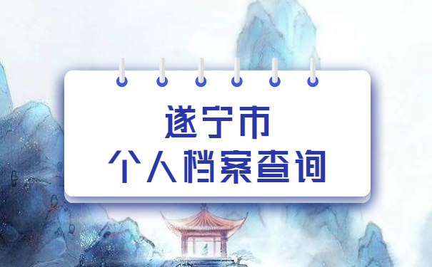 遂宁市个人档案查询