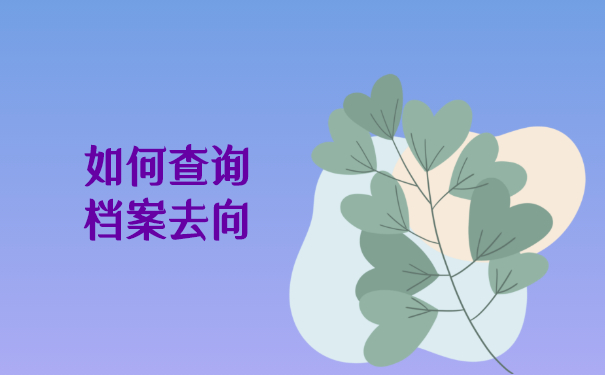 如何查询档案去向