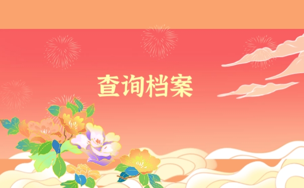 查询档案