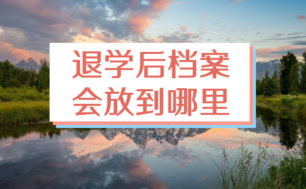 大学退学后自己拿着的档案怎么办