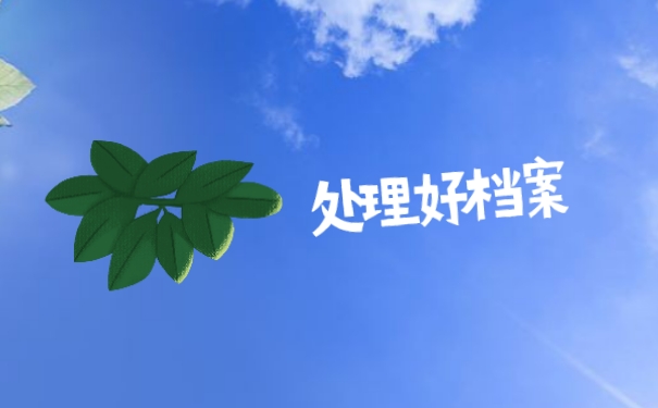 处理好档案