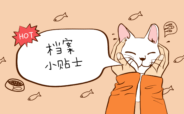 档案小贴士