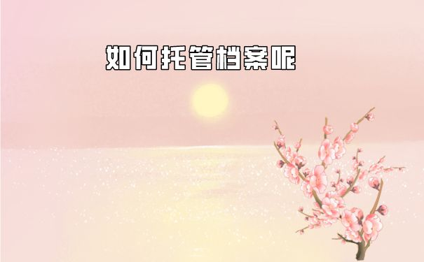 如何托管档案
