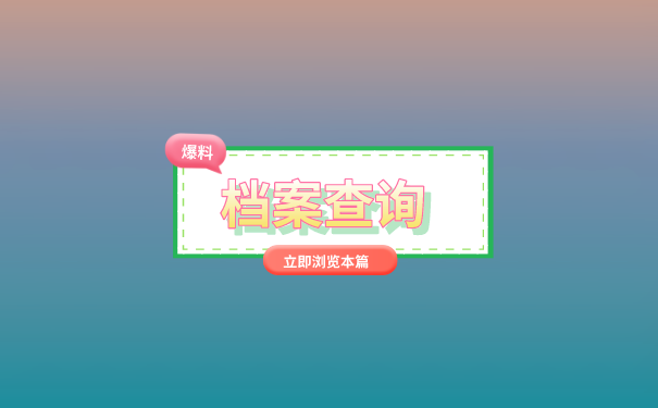 档案查询