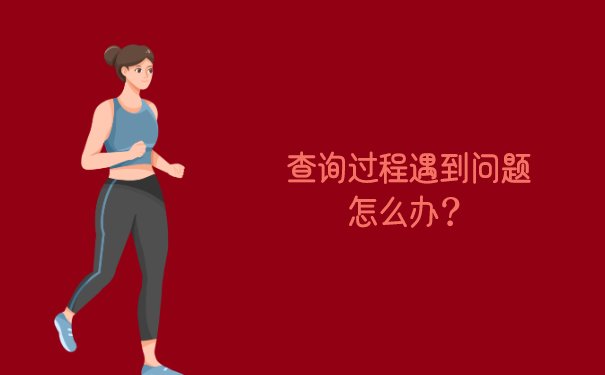 查询过程遇到问题怎么办？