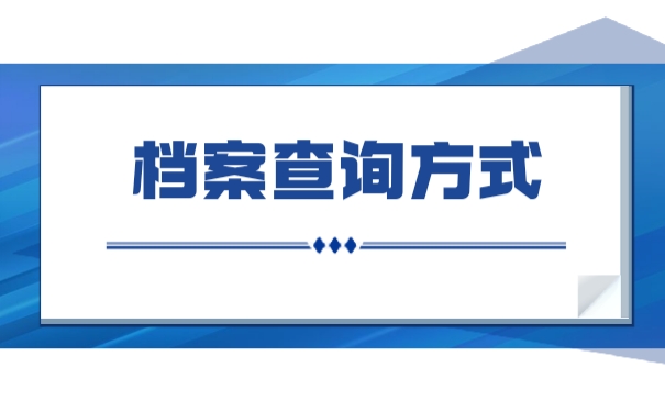 档案查询
