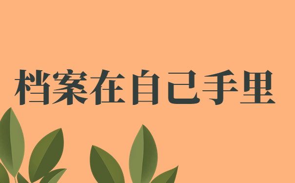 档案在自己手里