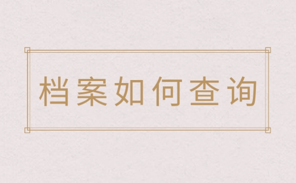 档案查询