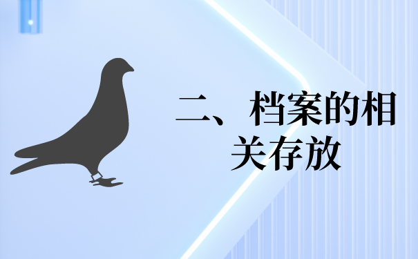 二、档案的相关存放