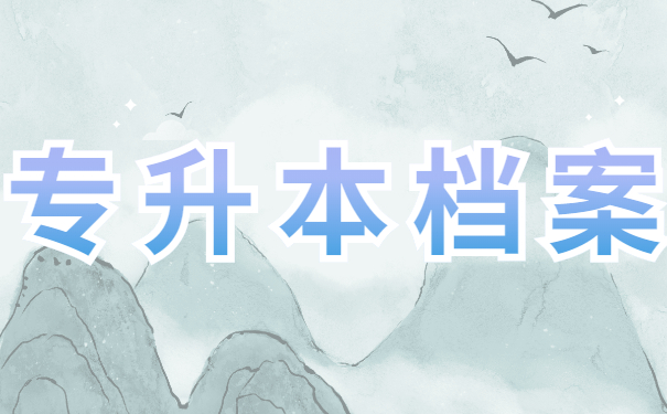 专升本档案