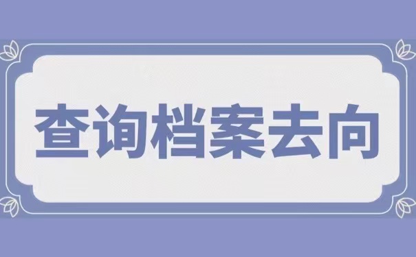 查询档案去向