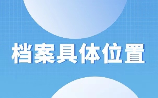 档案具体位置