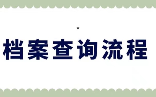 档案查询流程