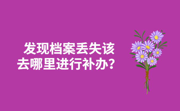 档案补办过程