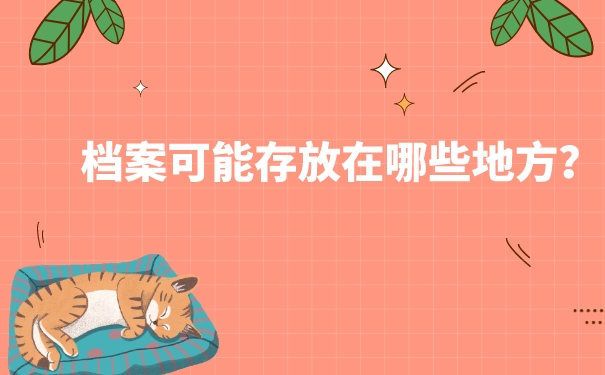 档案可能存放在哪些地方？