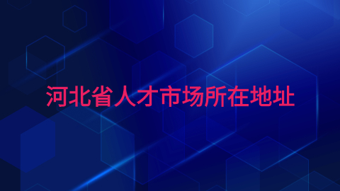 河北省人才市场所在地址